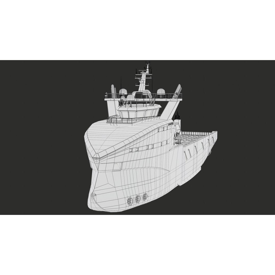 USV Mothership Armada 7803 3D Model – Low Poly PBR Vessel, Game Ready - View 31