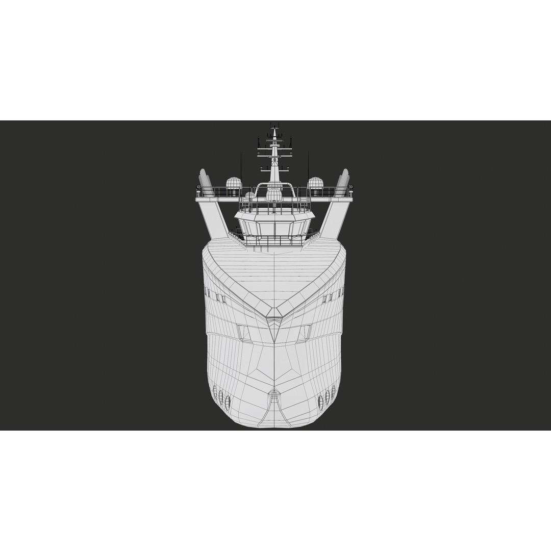 USV Mothership Armada 7803 3D Model – Low Poly PBR Vessel, Game Ready - View 32