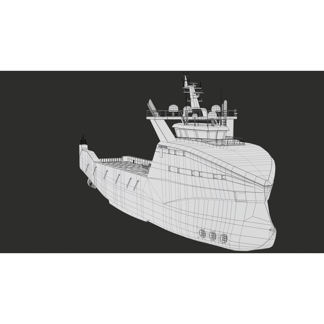 USV Mothership Armada 7803 3D Model – Low Poly PBR Vessel, Game Ready - View 33
