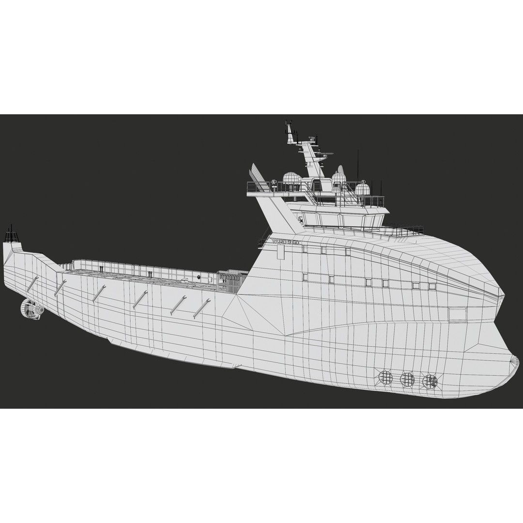 USV Mothership Armada 7803 3D Model – Low Poly PBR Vessel, Game Ready - View 34