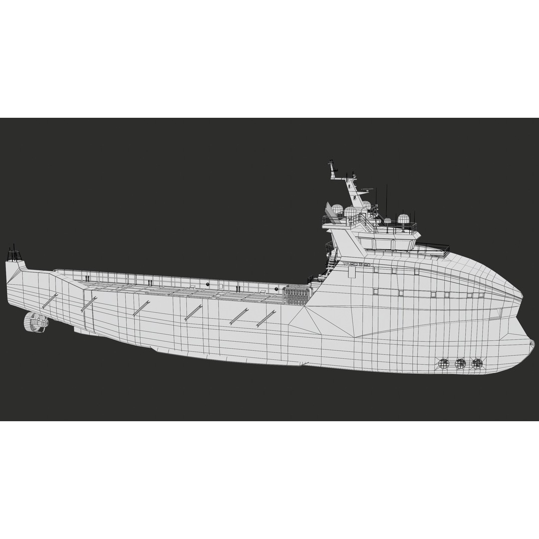 USV Mothership Armada 7803 3D Model – Low Poly PBR Vessel, Game Ready - View 35
