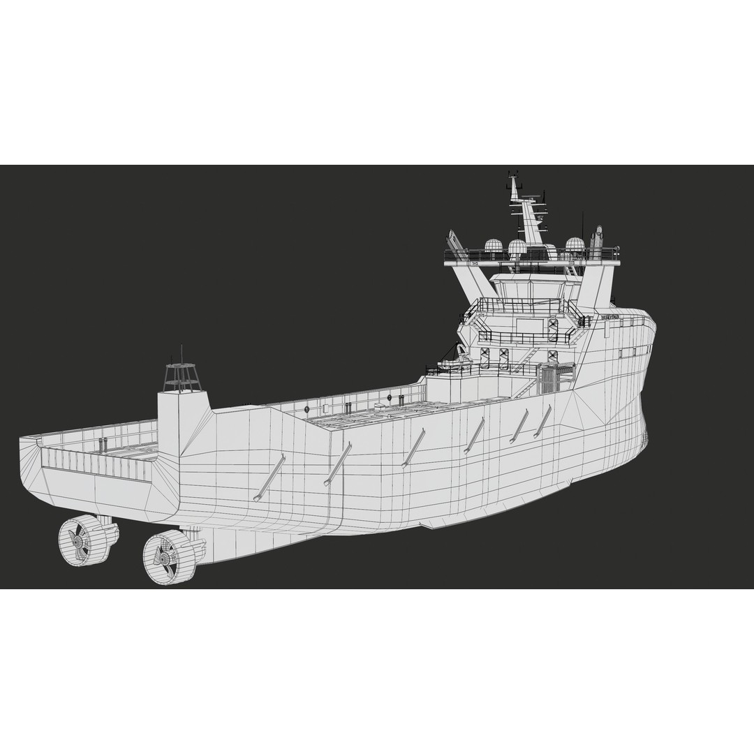 USV Mothership Armada 7803 3D Model – Low Poly PBR Vessel, Game Ready - View 39