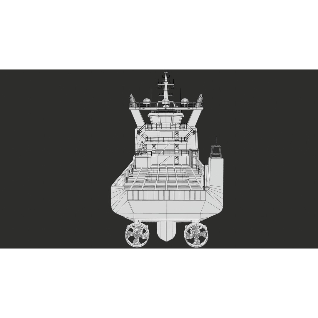 USV Mothership Armada 7803 3D Model – Low Poly PBR Vessel, Game Ready - View 41