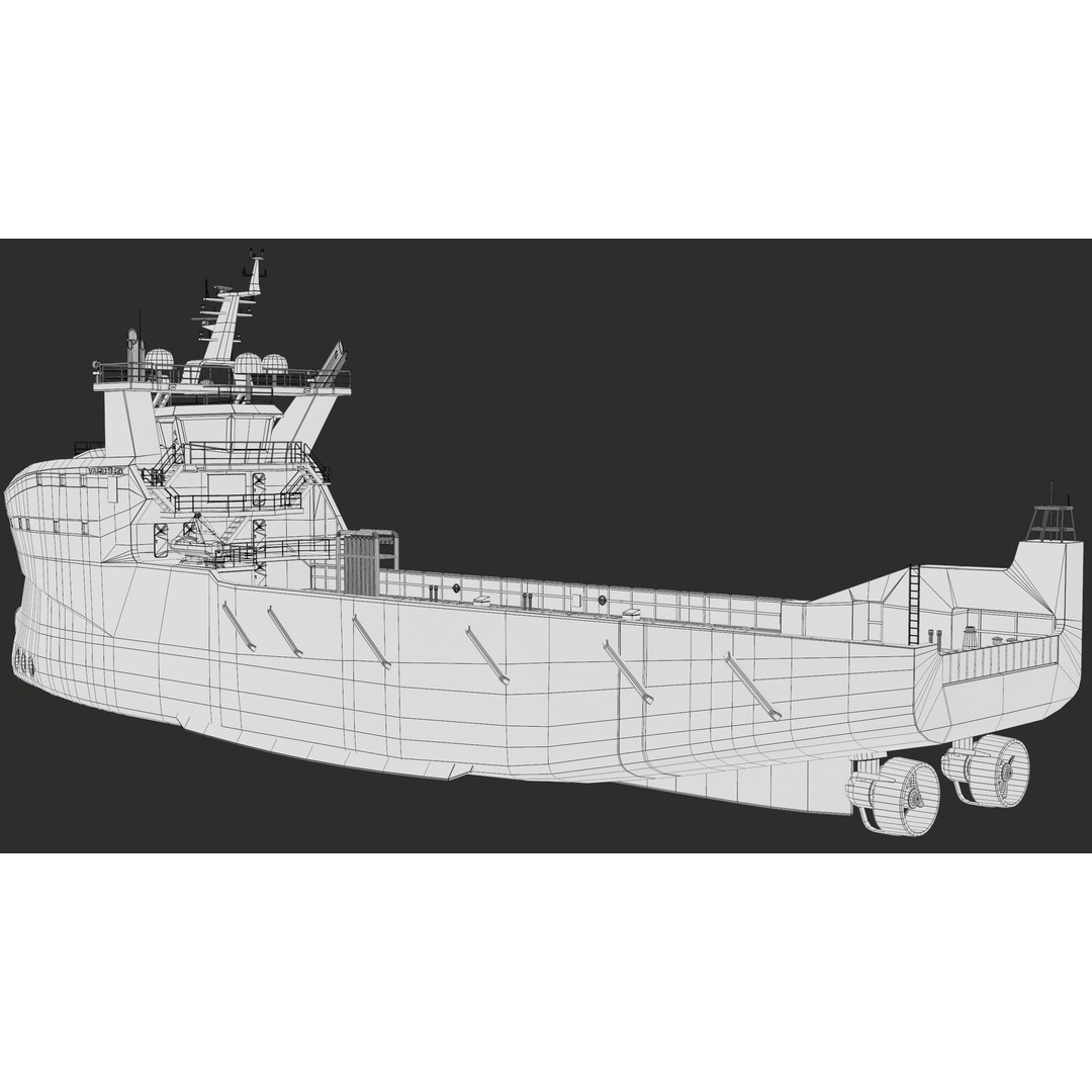 USV Mothership Armada 7803 3D Model – Low Poly PBR Vessel, Game Ready - View 43