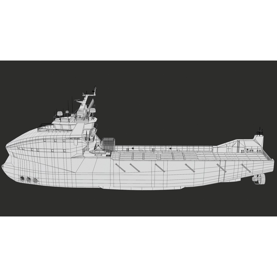 USV Mothership Armada 7803 3D Model – Low Poly PBR Vessel, Game Ready - View 45