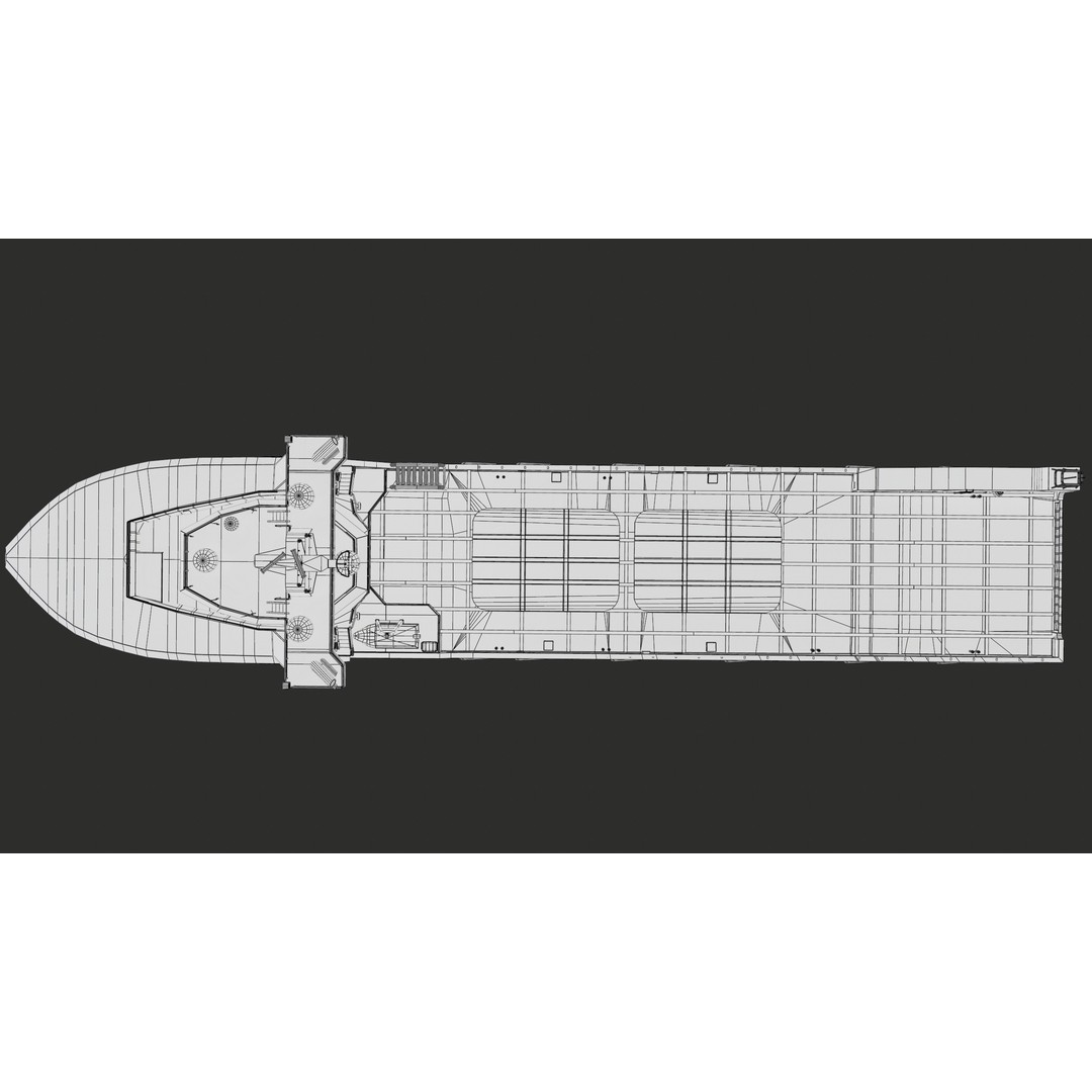 USV Mothership Armada 7803 3D Model – Low Poly PBR Vessel, Game Ready - View 47