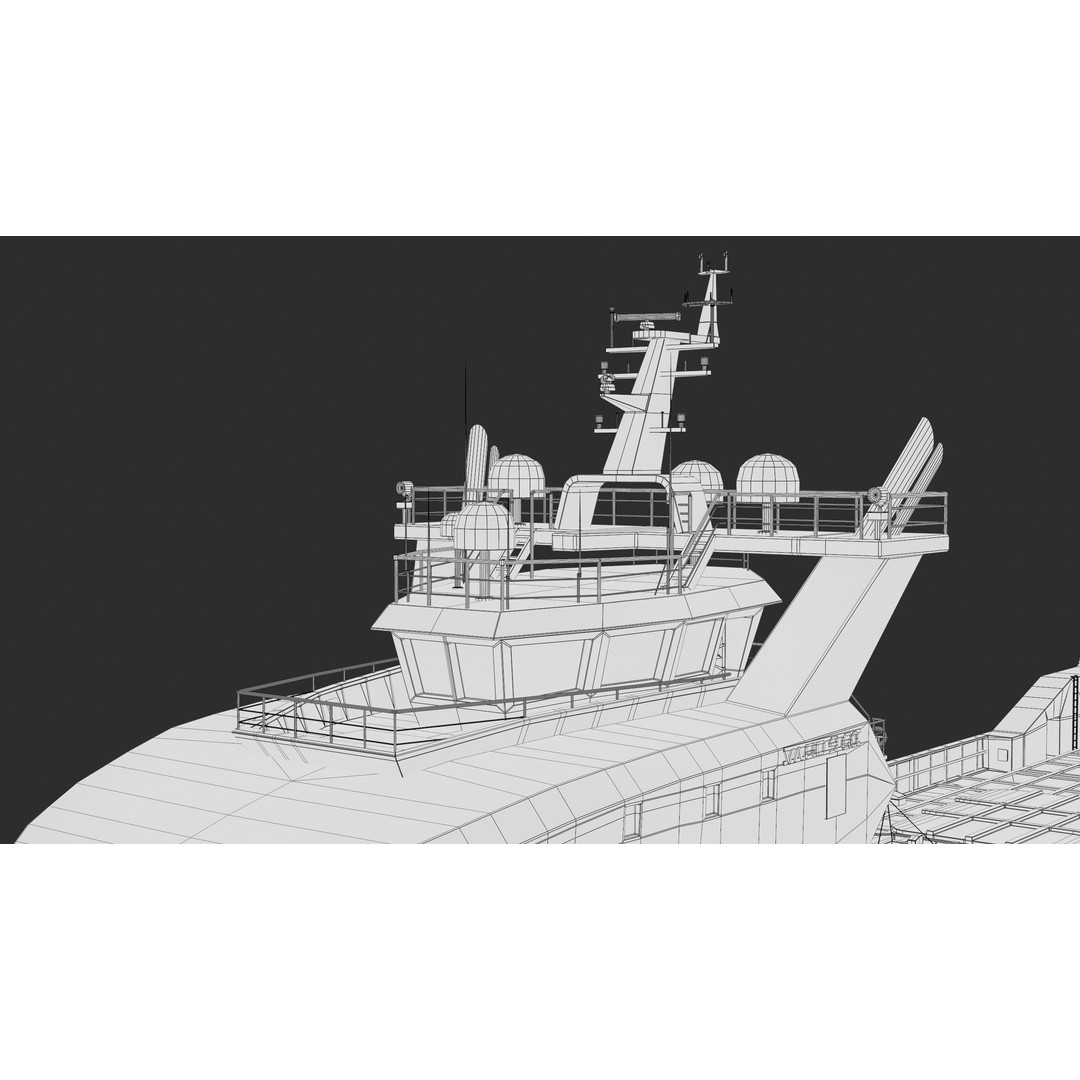 USV Mothership Armada 7803 3D Model – Low Poly PBR Vessel, Game Ready - View 48