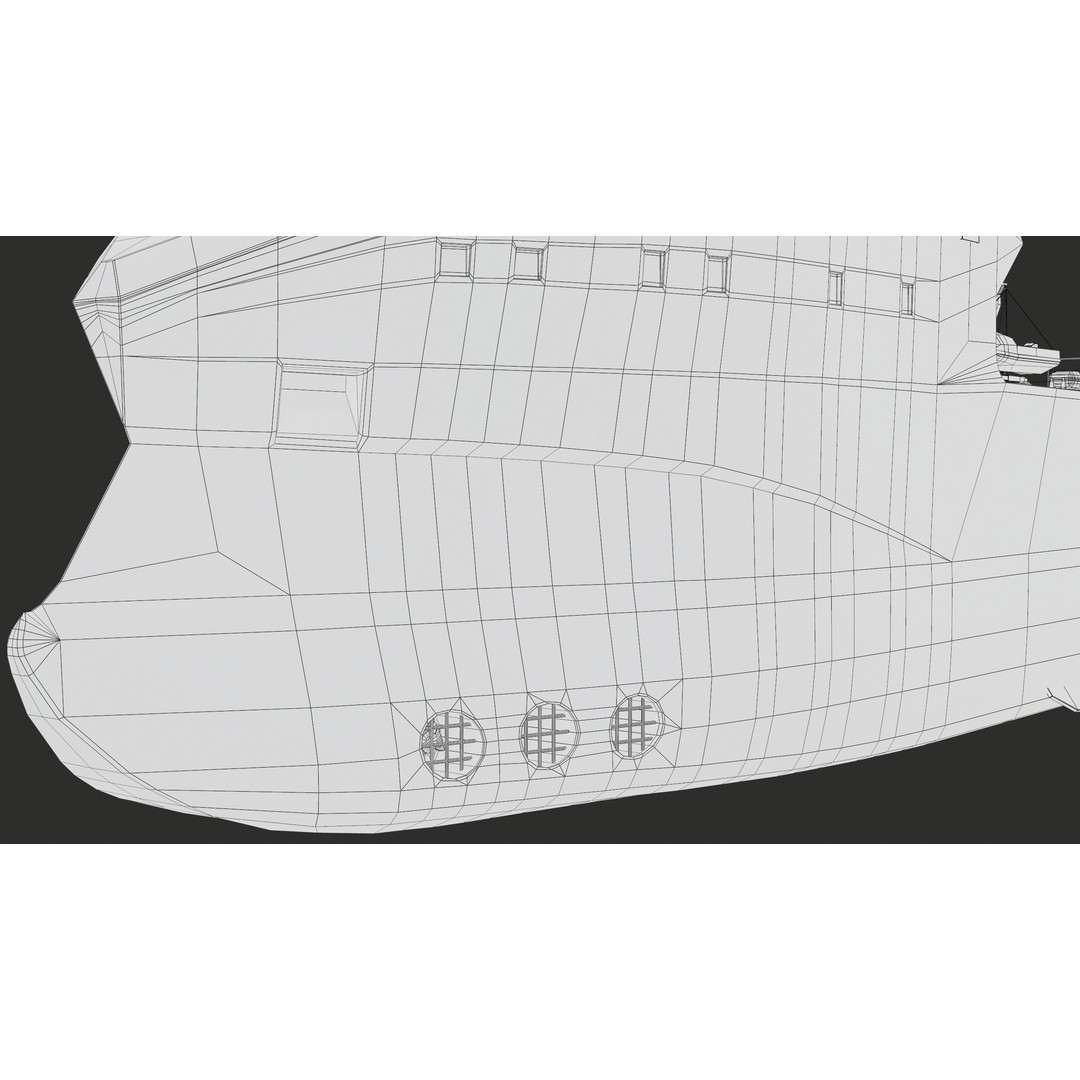 USV Mothership Armada 7803 3D Model – Low Poly PBR Vessel, Game Ready - View 49