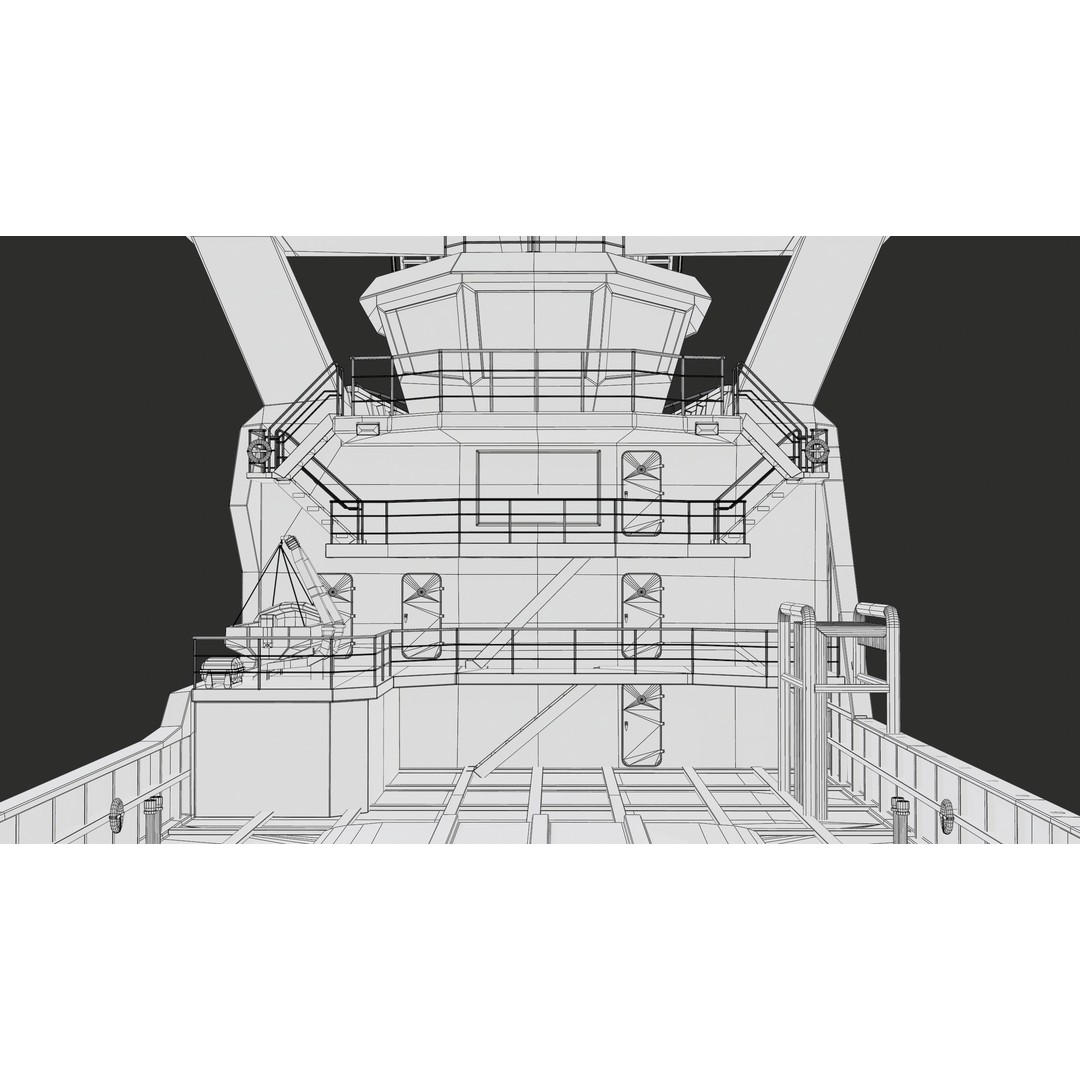 USV Mothership Armada 7803 3D Model – Low Poly PBR Vessel, Game Ready - View 52