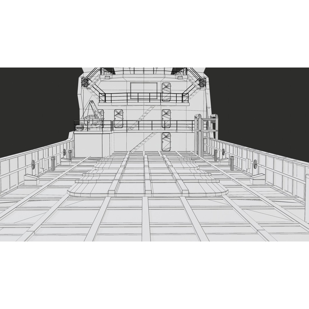 USV Mothership Armada 7803 3D Model – Low Poly PBR Vessel, Game Ready - View 54