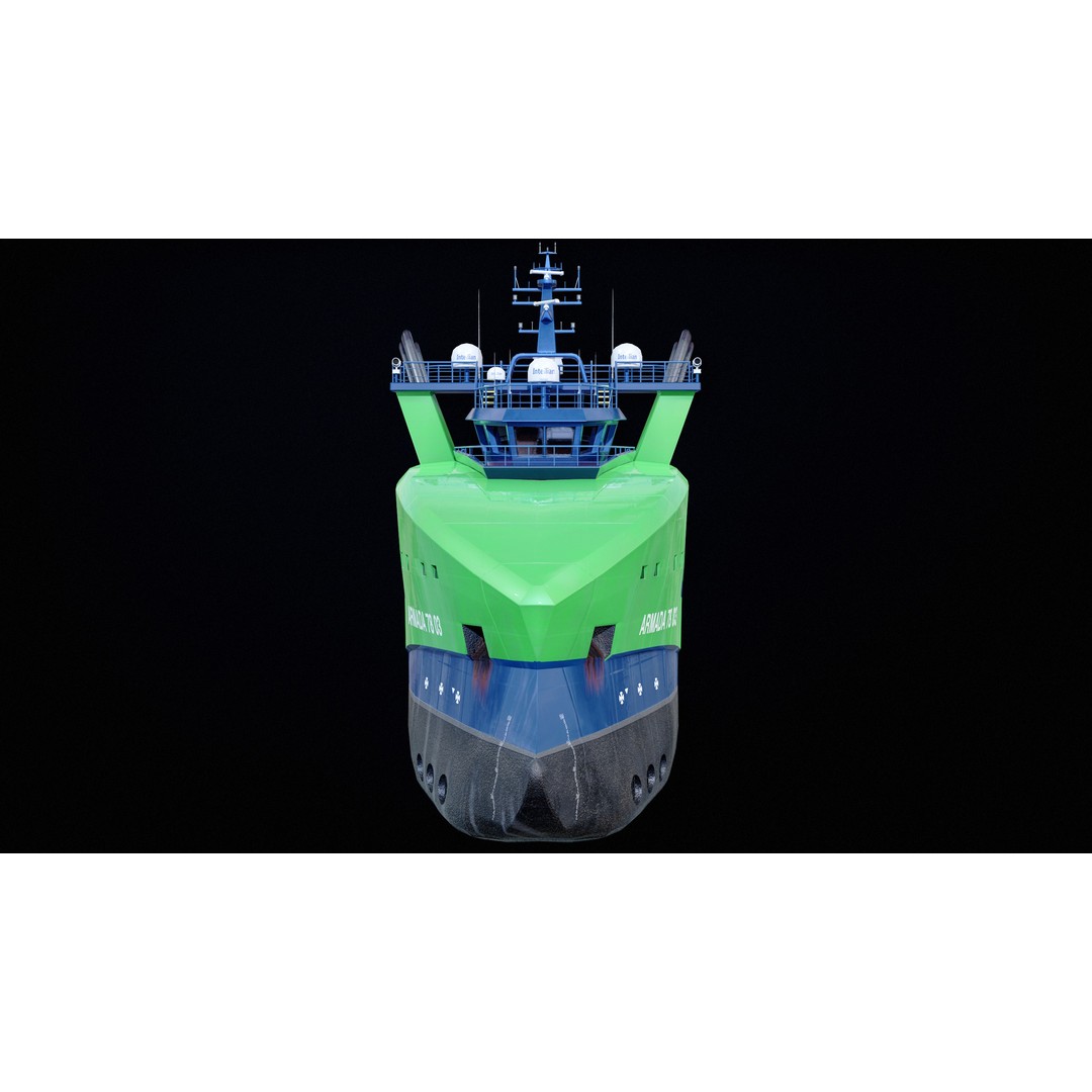 USV Mothership Armada 7803 3D Model – Low Poly PBR Vessel, Game Ready - View 6