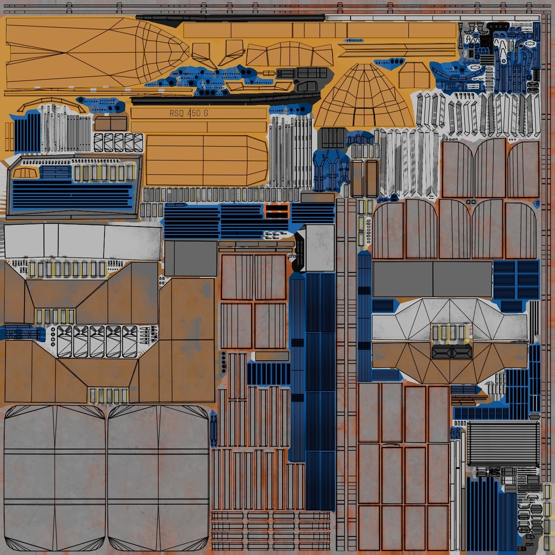 USV Mothership Armada 7803 3D Model – Low Poly PBR Vessel, Game Ready - View 61