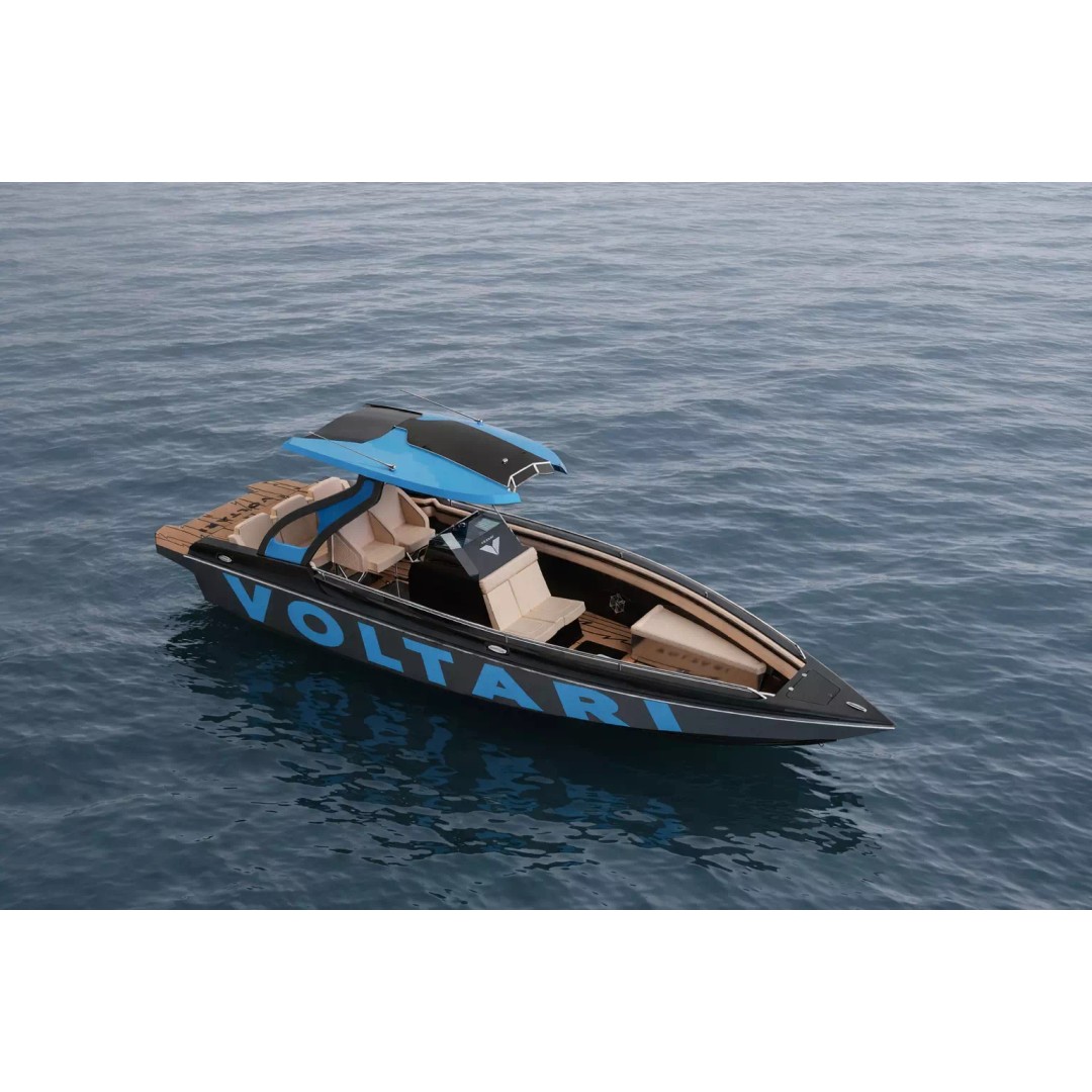 Voltari 260 3D Model – Electric Performance Boat, PBR Textures, FBX - View 2
