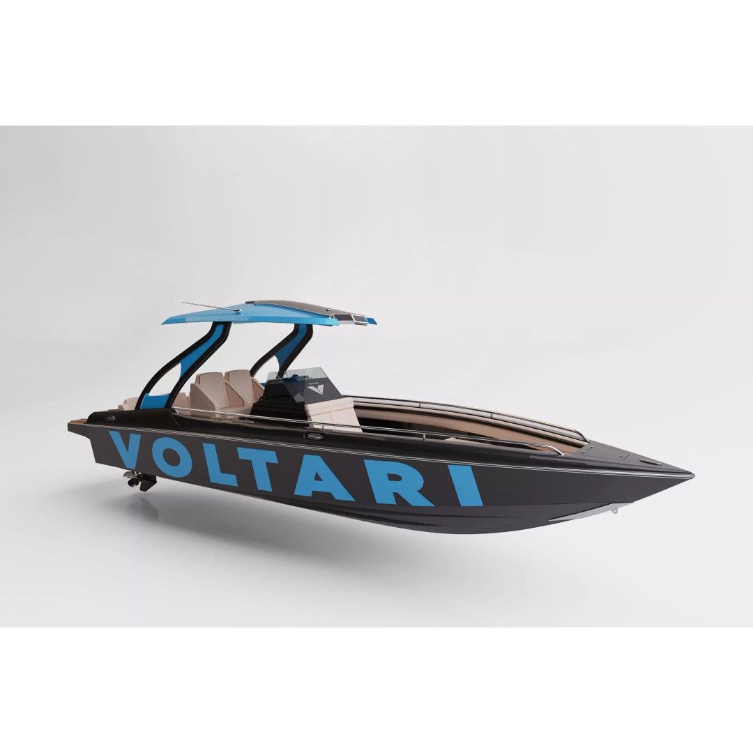 Voltari 260 3D Model – Electric Performance Boat, PBR Textures, FBX - View 4