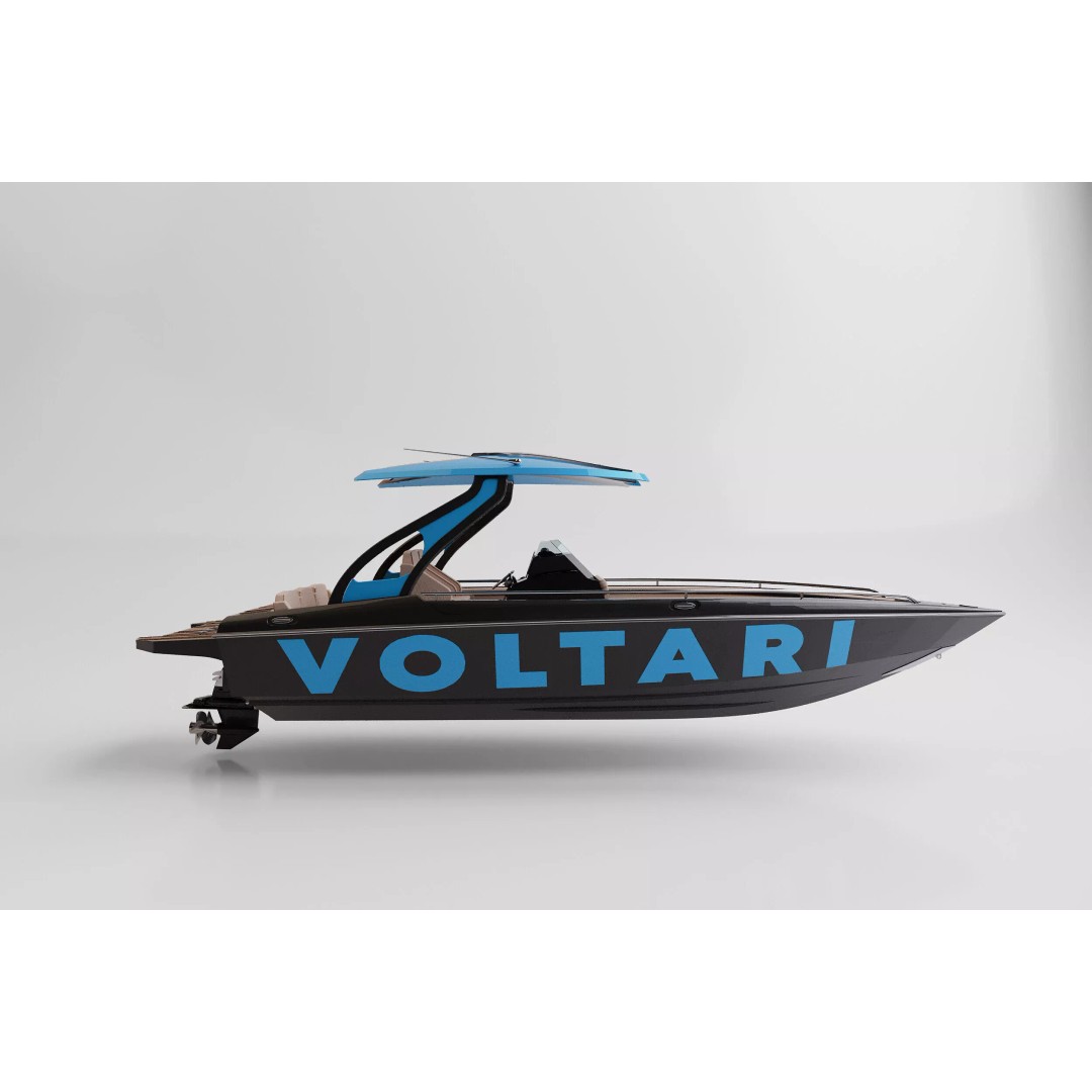 Voltari 260 3D Model – Electric Performance Boat, PBR Textures, FBX - View 5