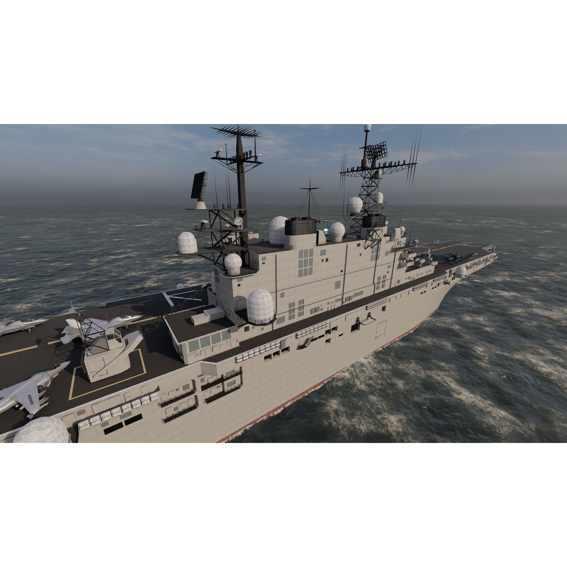 US Navy Aircraft Carrier - Game-Ready 3D Model - View 17