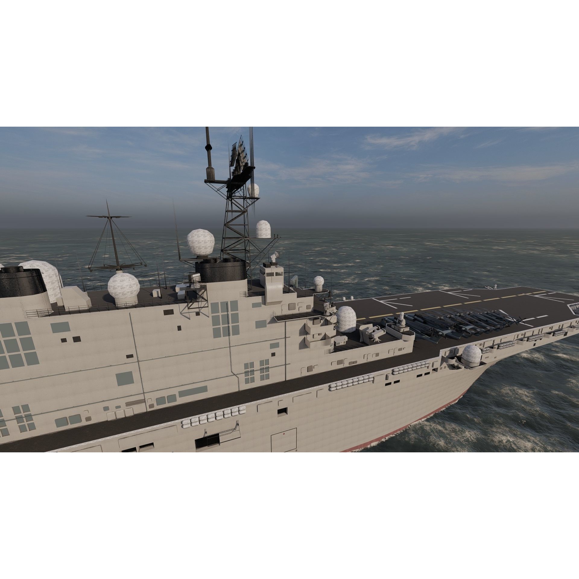 US Navy Aircraft Carrier - Game-Ready 3D Model - View 18