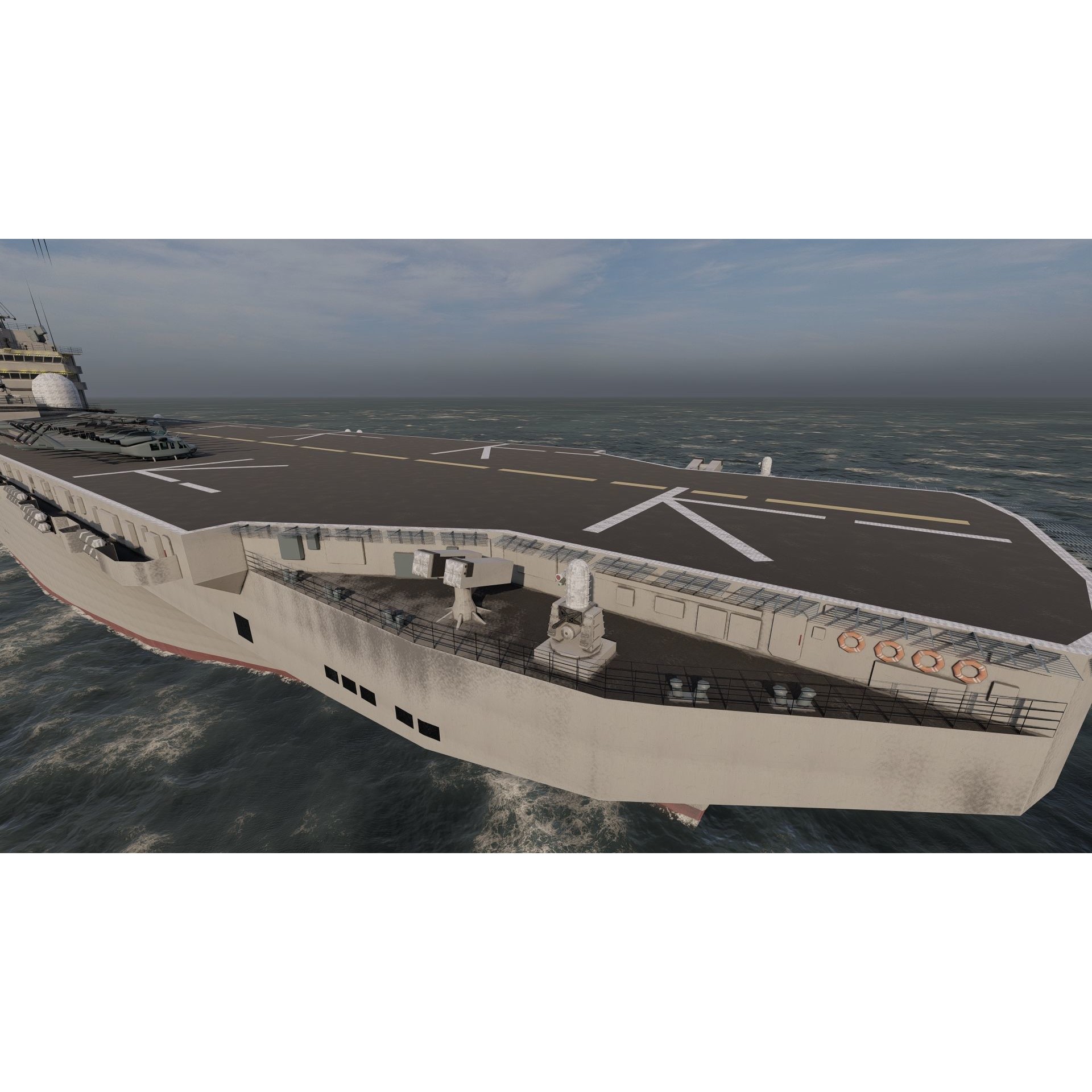 US Navy Aircraft Carrier - Game-Ready 3D Model - View 20