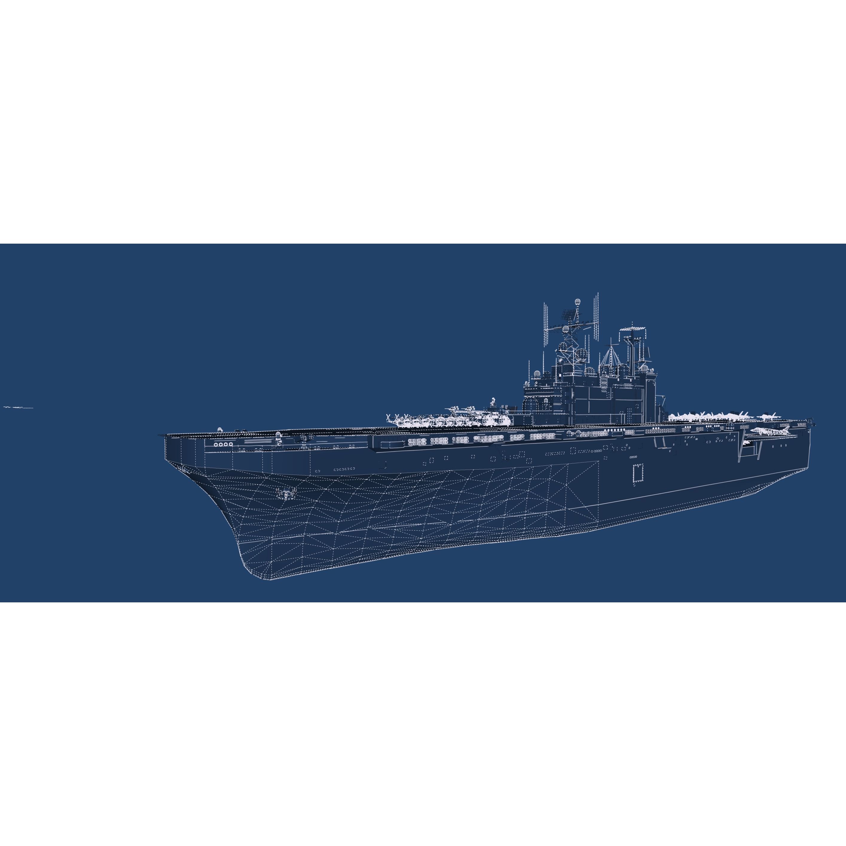 US Navy Aircraft Carrier - Game-Ready 3D Model - View 49