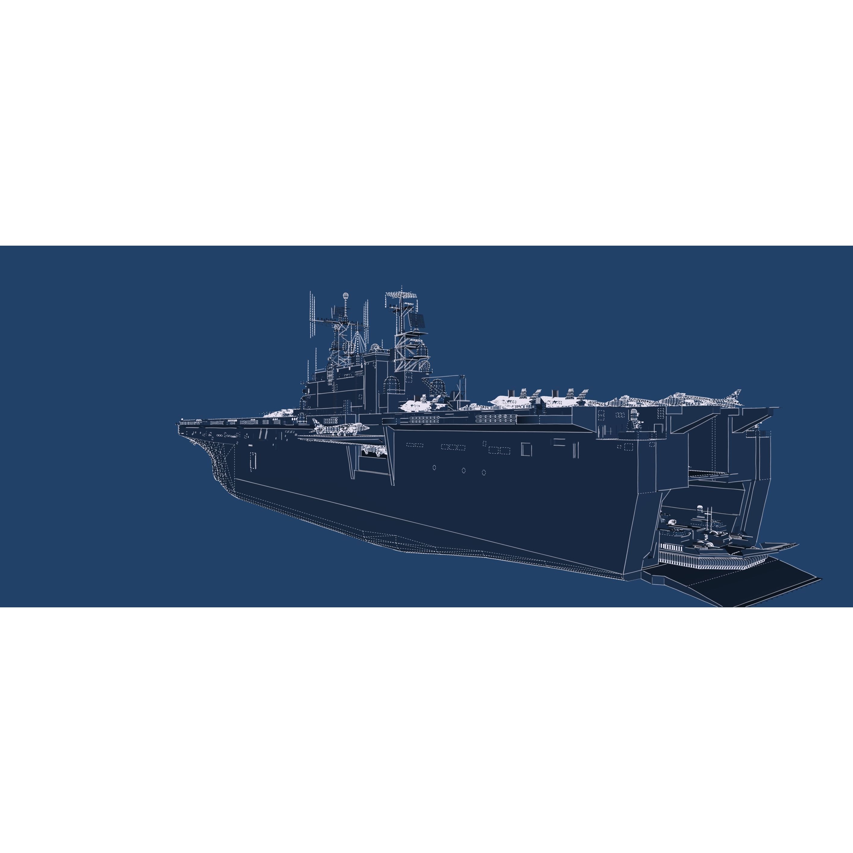 US Navy Aircraft Carrier - Game-Ready 3D Model - View 50