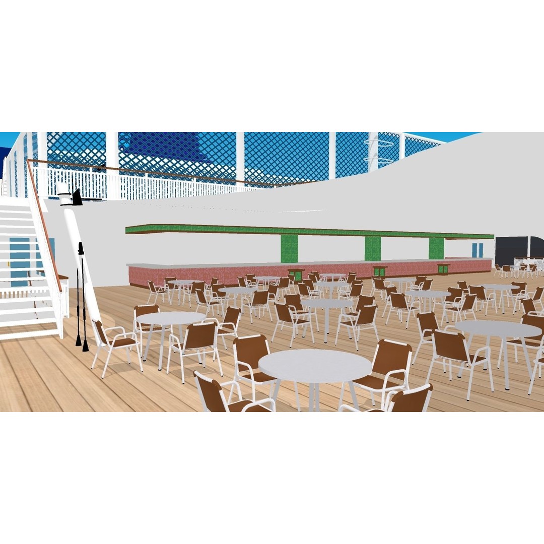 Norwegian Jewel 3D Model – Detailed Cruise Ship Asset, FBX & OBJ - View 11
