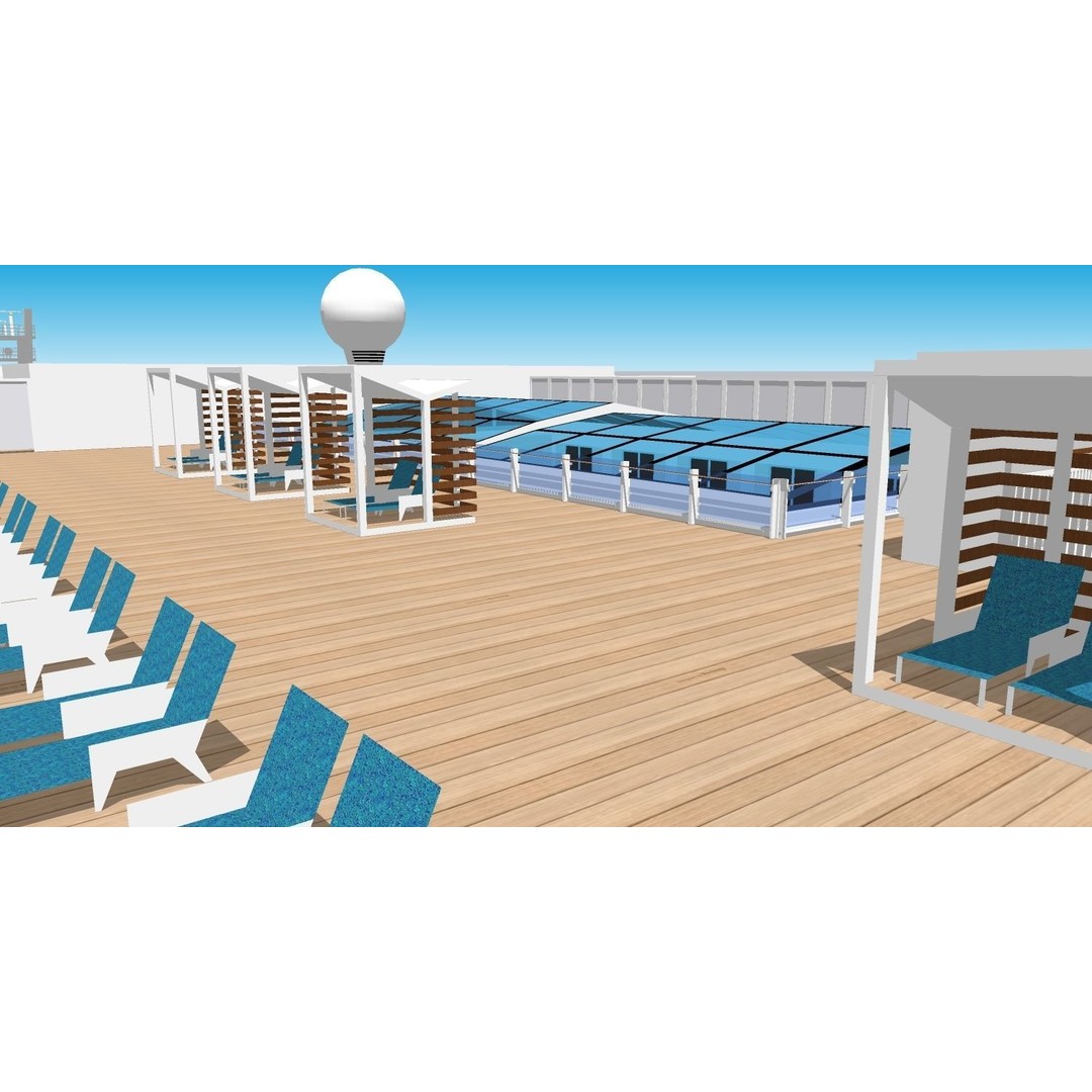 Norwegian Jewel 3D Model – Detailed Cruise Ship Asset, FBX & OBJ - View 14