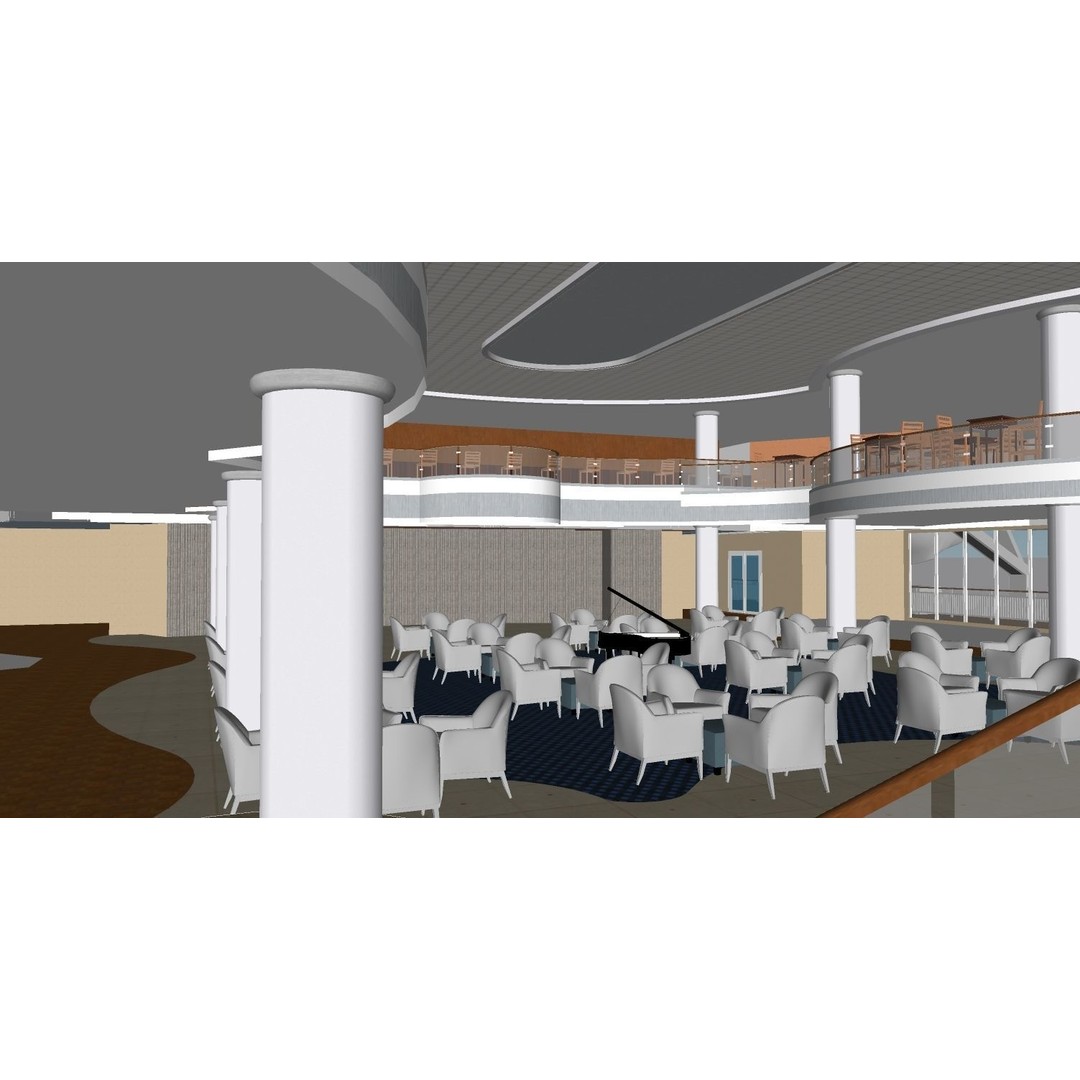 Norwegian Jewel 3D Model – Detailed Cruise Ship Asset, FBX & OBJ - View 23