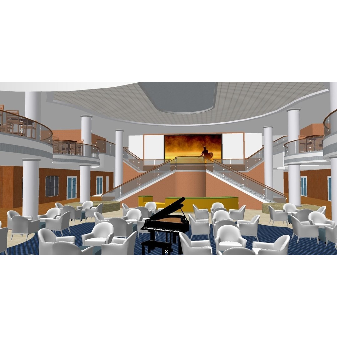 Norwegian Jewel 3D Model – Detailed Cruise Ship Asset, FBX & OBJ - View 24