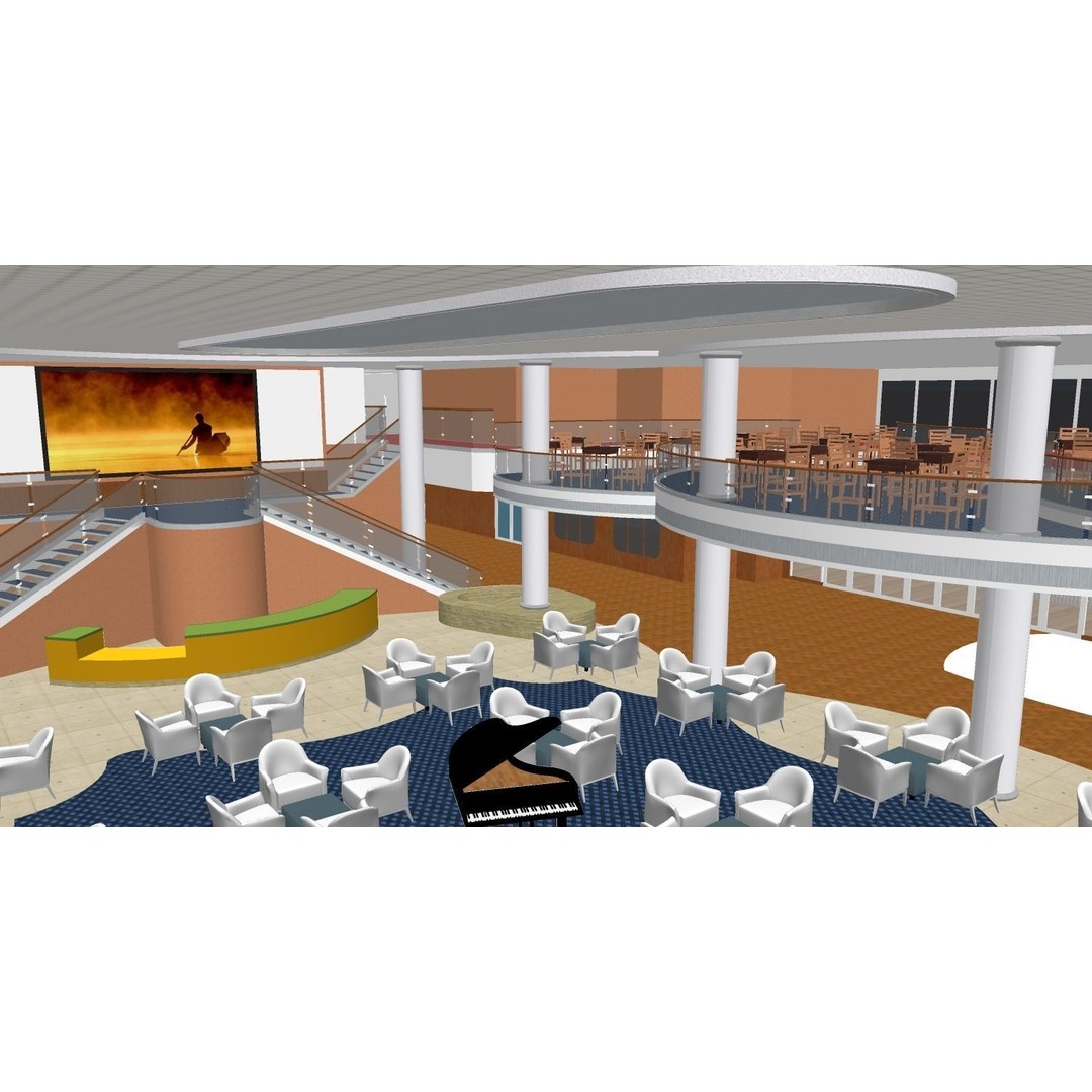 Norwegian Jewel 3D Model – Detailed Cruise Ship Asset, FBX & OBJ - View 25