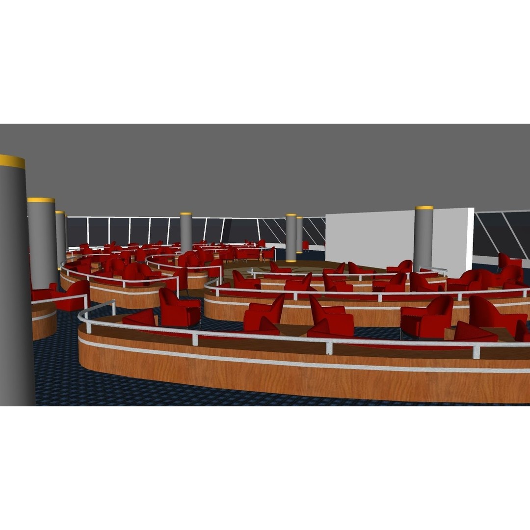 Norwegian Jewel 3D Model – Detailed Cruise Ship Asset, FBX & OBJ - View 27