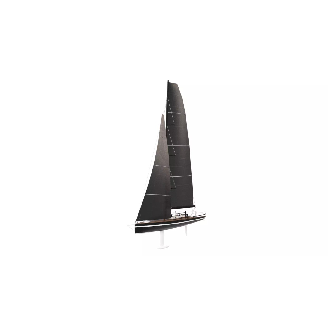 Sailing Yacht 3D Model – High-Quality Watercraft with PBR Textures, FBX - View 2