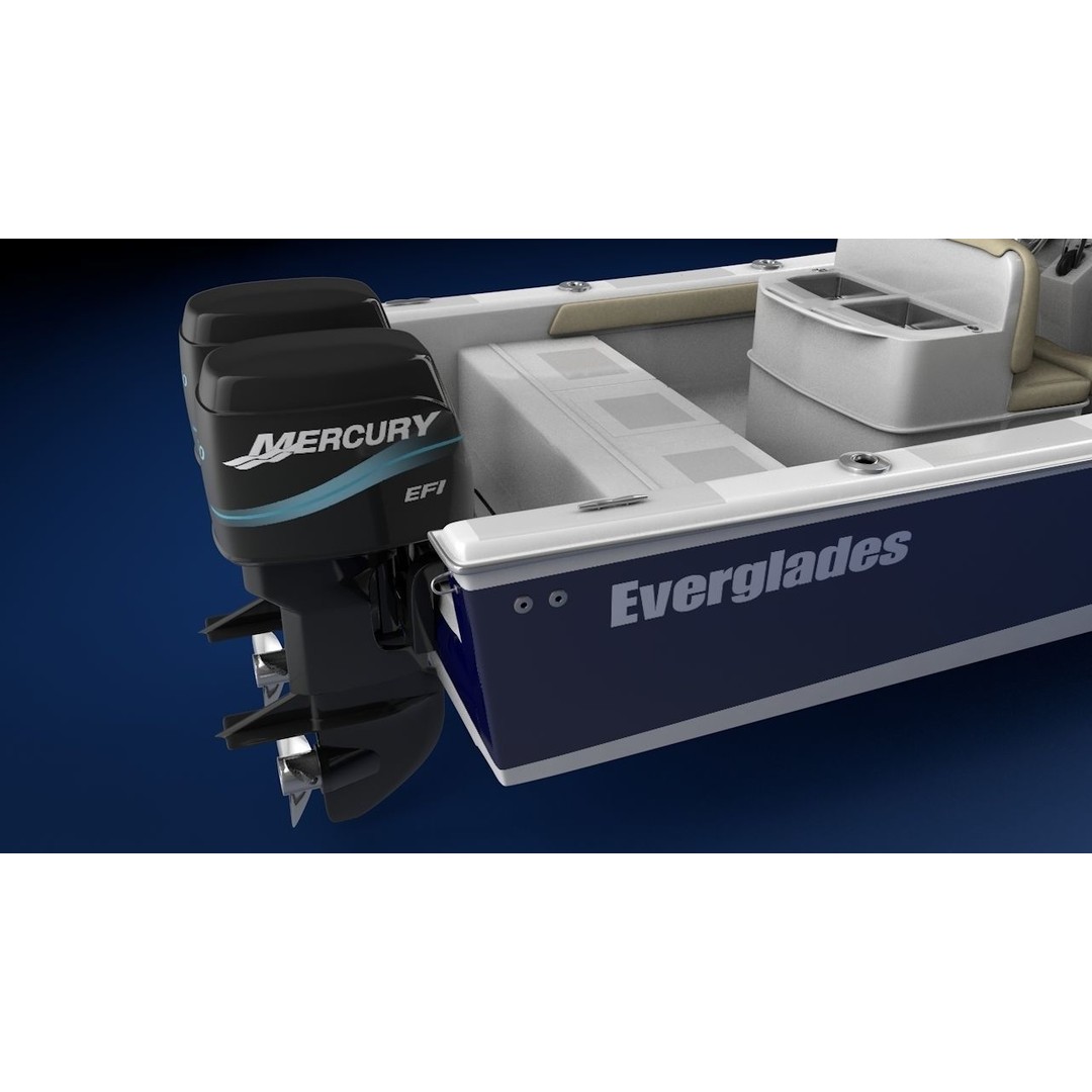 Everglades 273 Sport Fishing Boat 3D Model – Low Poly Game Asset, FBX - View 13