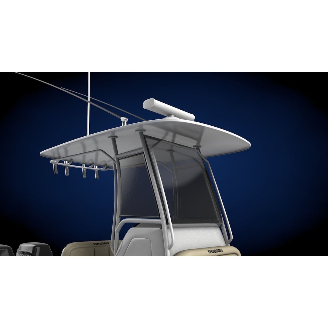 Everglades 273 Sport Fishing Boat 3D Model – Low Poly Game Asset, FBX - View 14
