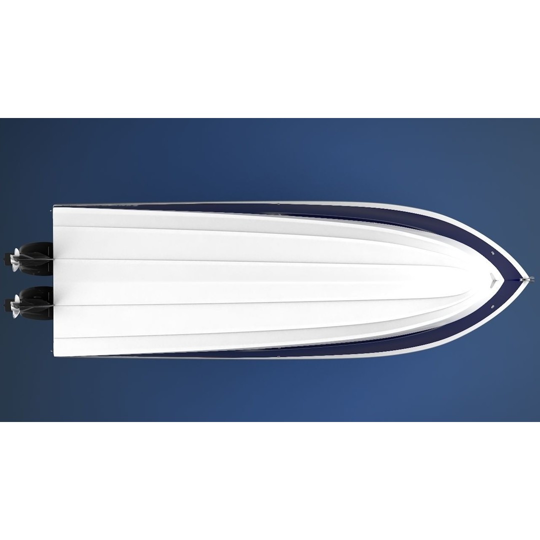 Everglades 273 Sport Fishing Boat 3D Model – Low Poly Game Asset, FBX - View 9