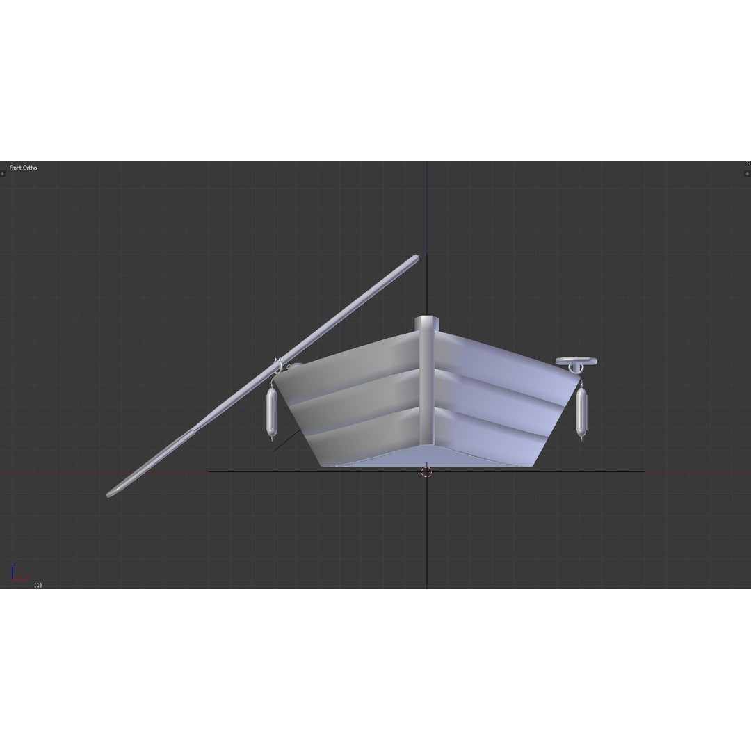 Old Boat 3D Model – Low Poly Watercraft with PBR Textures - View 10
