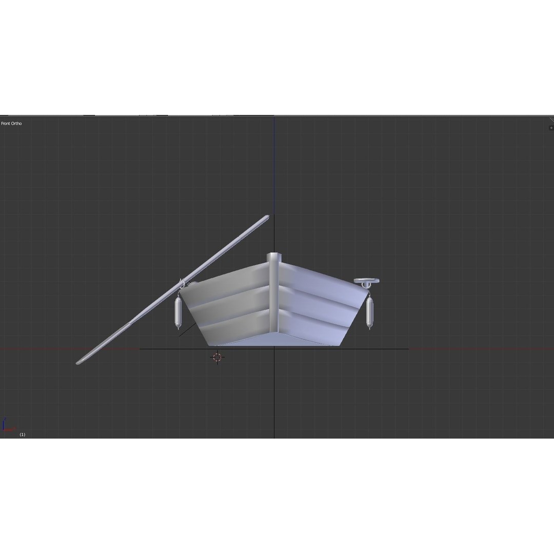 Old Boat 3D Model – Low Poly Watercraft with PBR Textures - View 8