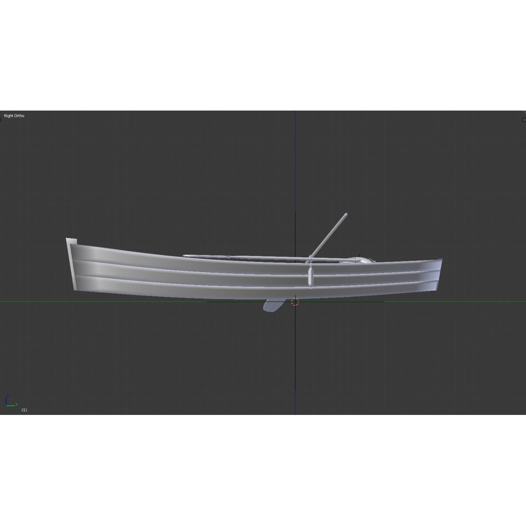 Old Boat 3D Model – Low Poly Watercraft with PBR Textures - View 9