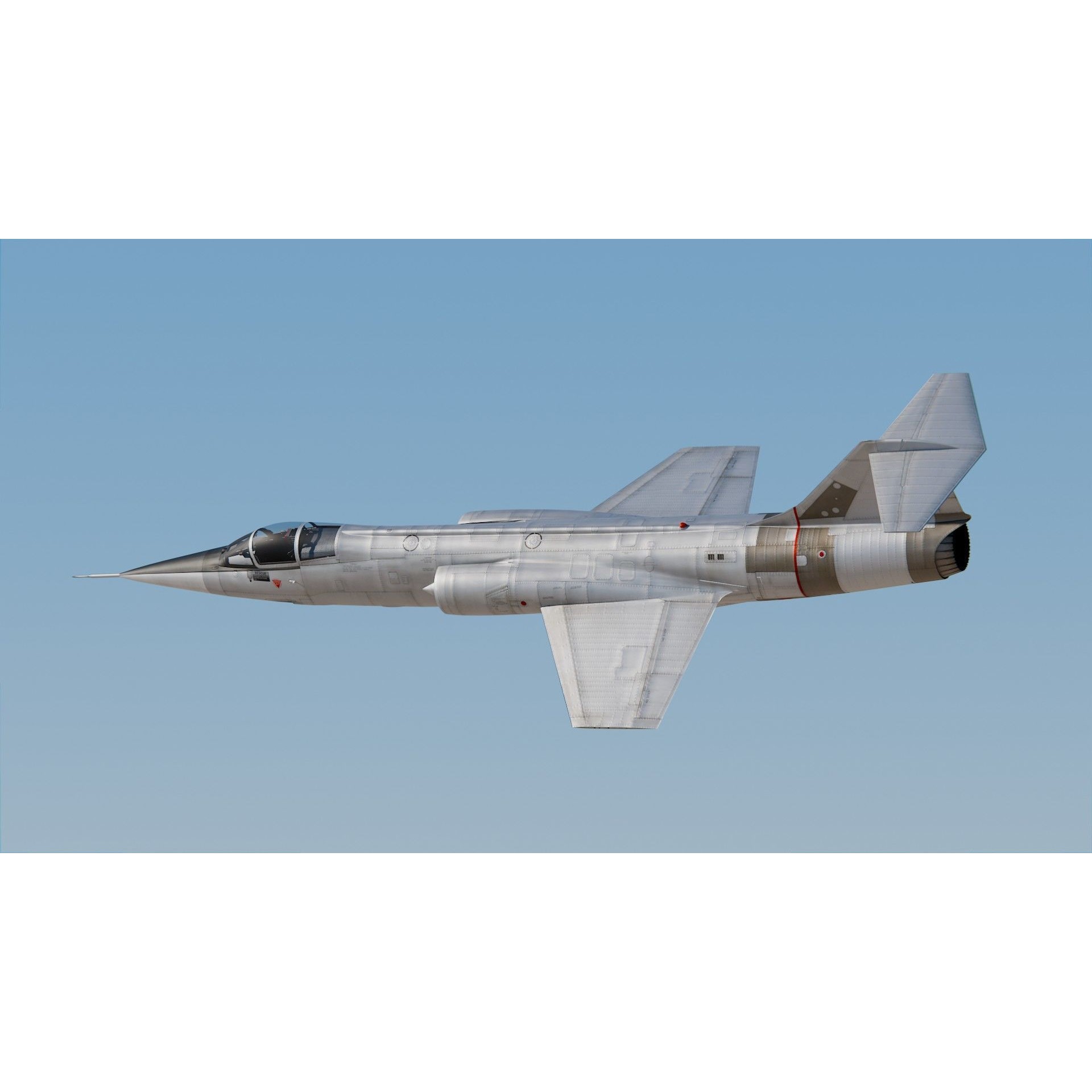 Lockheed F-104 Starfighter - Game-Ready 3D Model