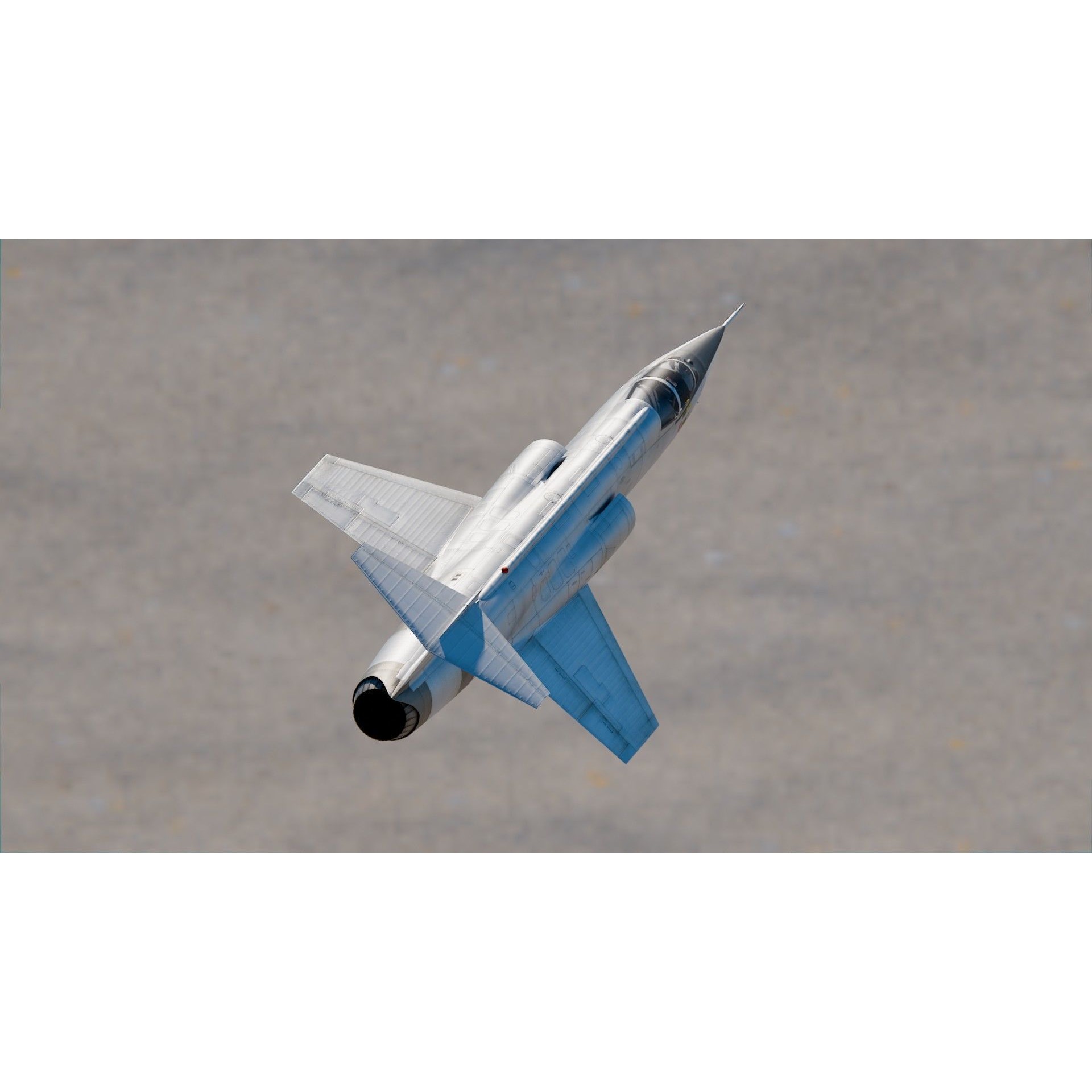 Lockheed F-104 Starfighter - Game-Ready 3D Model - View 8