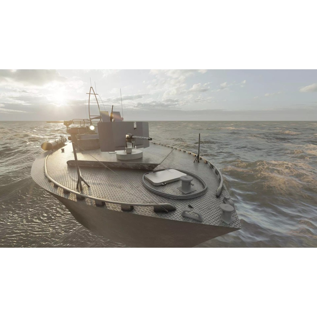WW2 Patrol Boat 3D Model – Detailed Military Vessel, FBX, OBJ - View 18