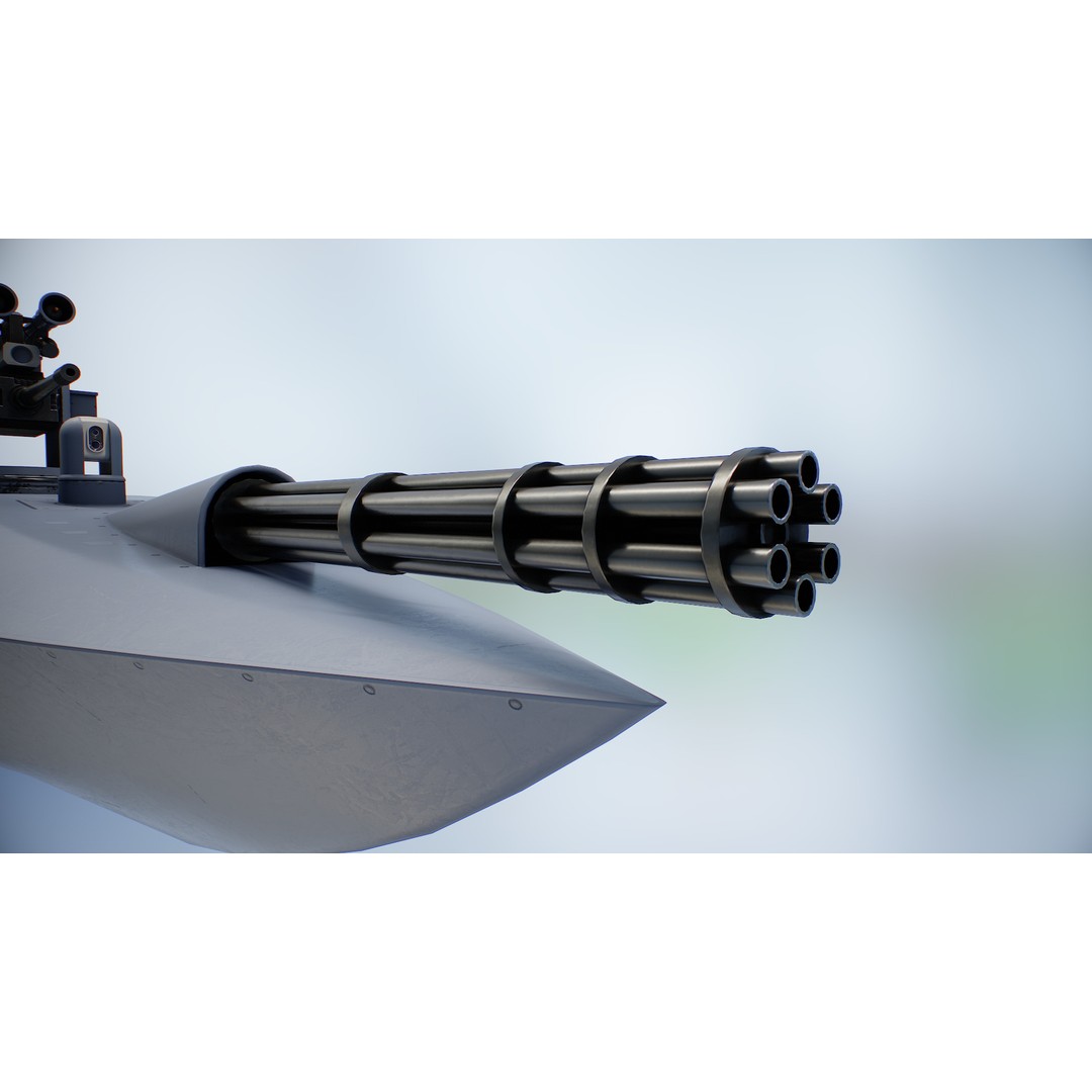 Naval Combat Drone 3D Model – Low Poly Game Ready Asset, FBX - View 20