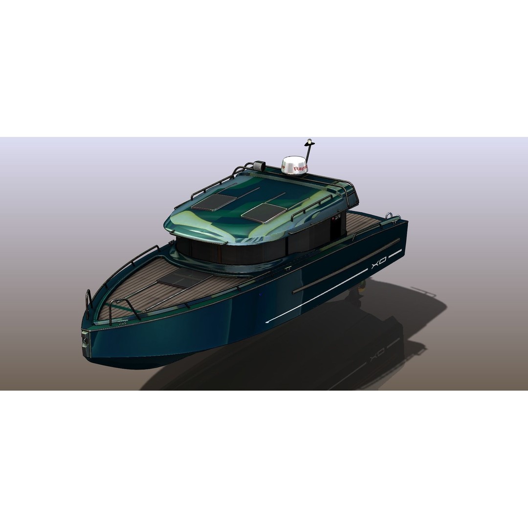 XO 270 FC Inboard 3D Model – High Poly Watercraft, FBX & OBJ
