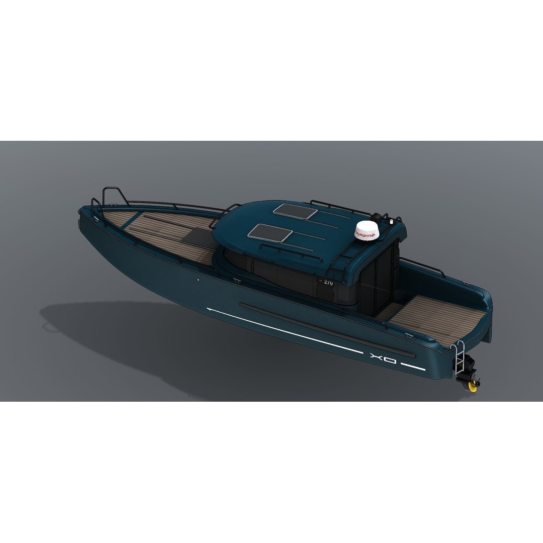 XO 270 FC Inboard 3D Model – High Poly Watercraft, FBX & OBJ - View 11