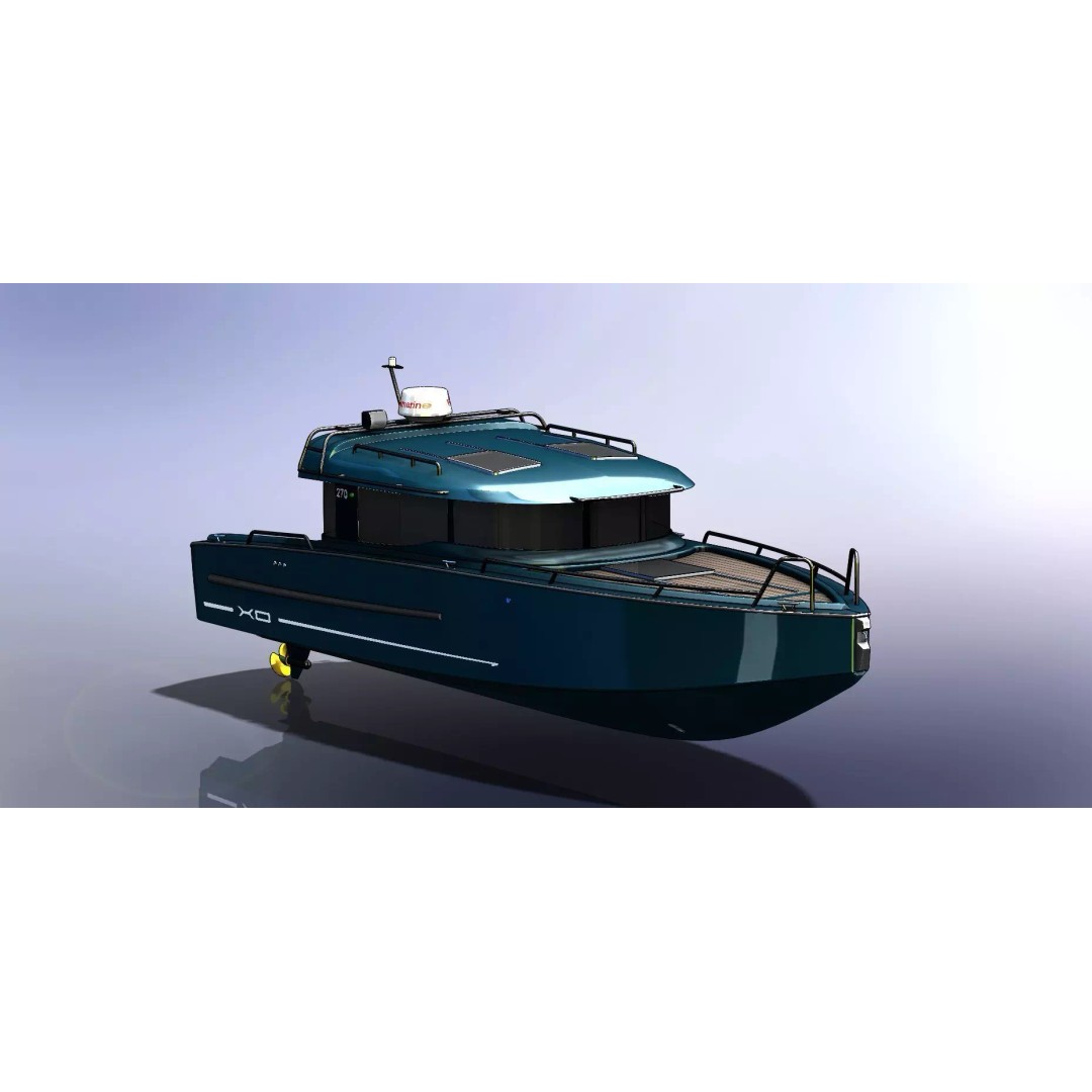 XO 270 FC Inboard 3D Model – High Poly Watercraft, FBX & OBJ - View 2