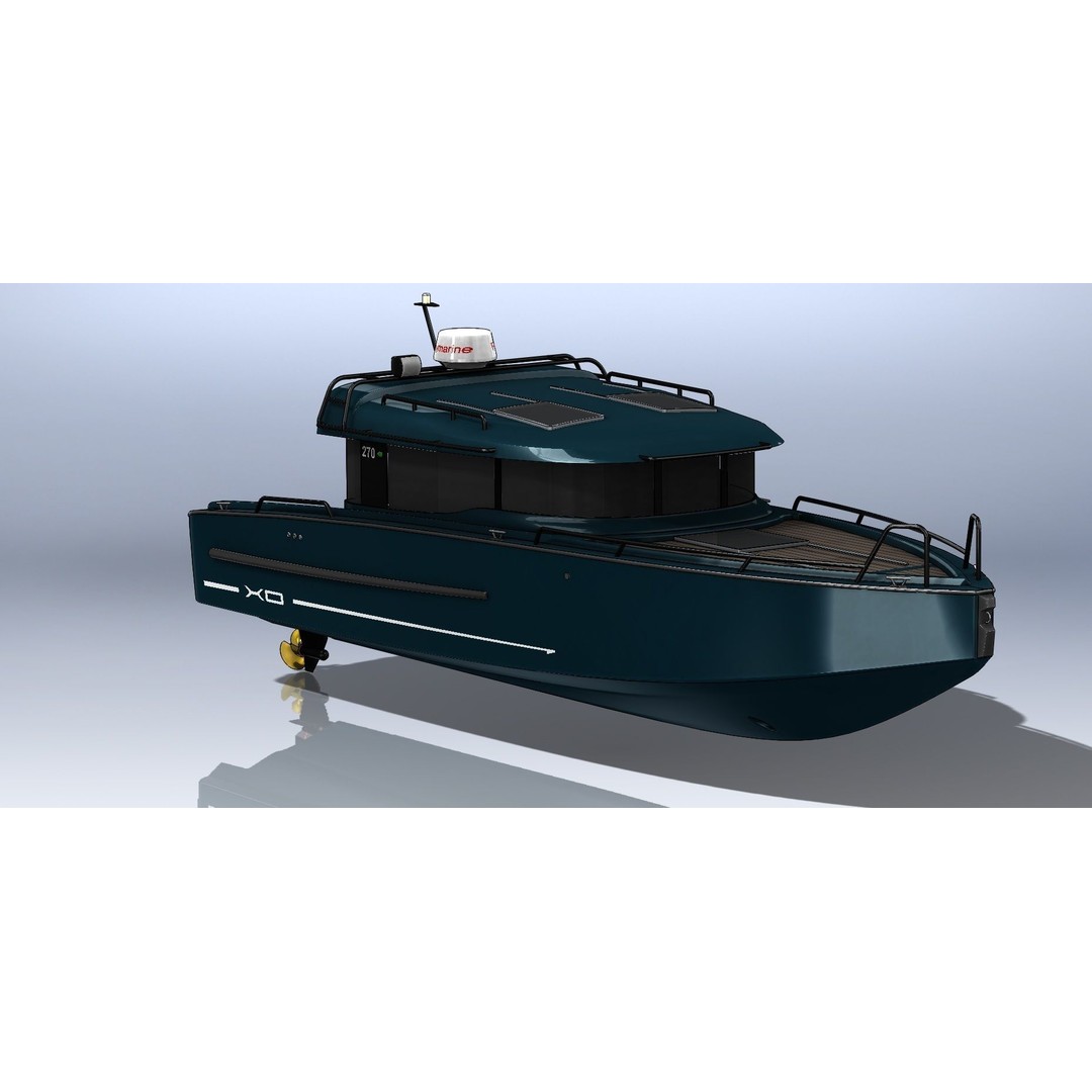 XO 270 FC Inboard 3D Model – High Poly Watercraft, FBX & OBJ - View 4