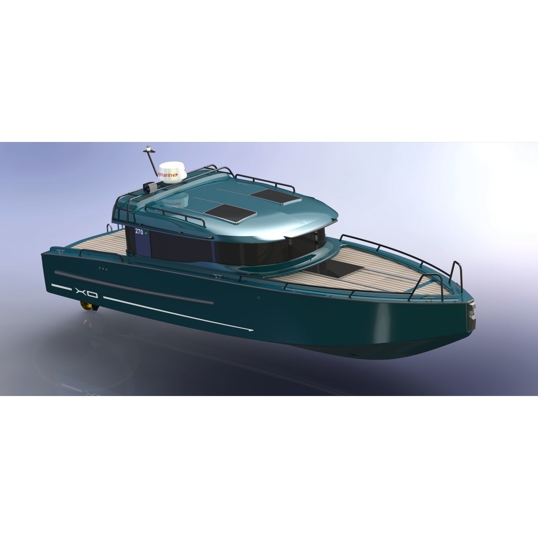 XO 270 FC Inboard 3D Model – High Poly Watercraft, FBX & OBJ - View 5