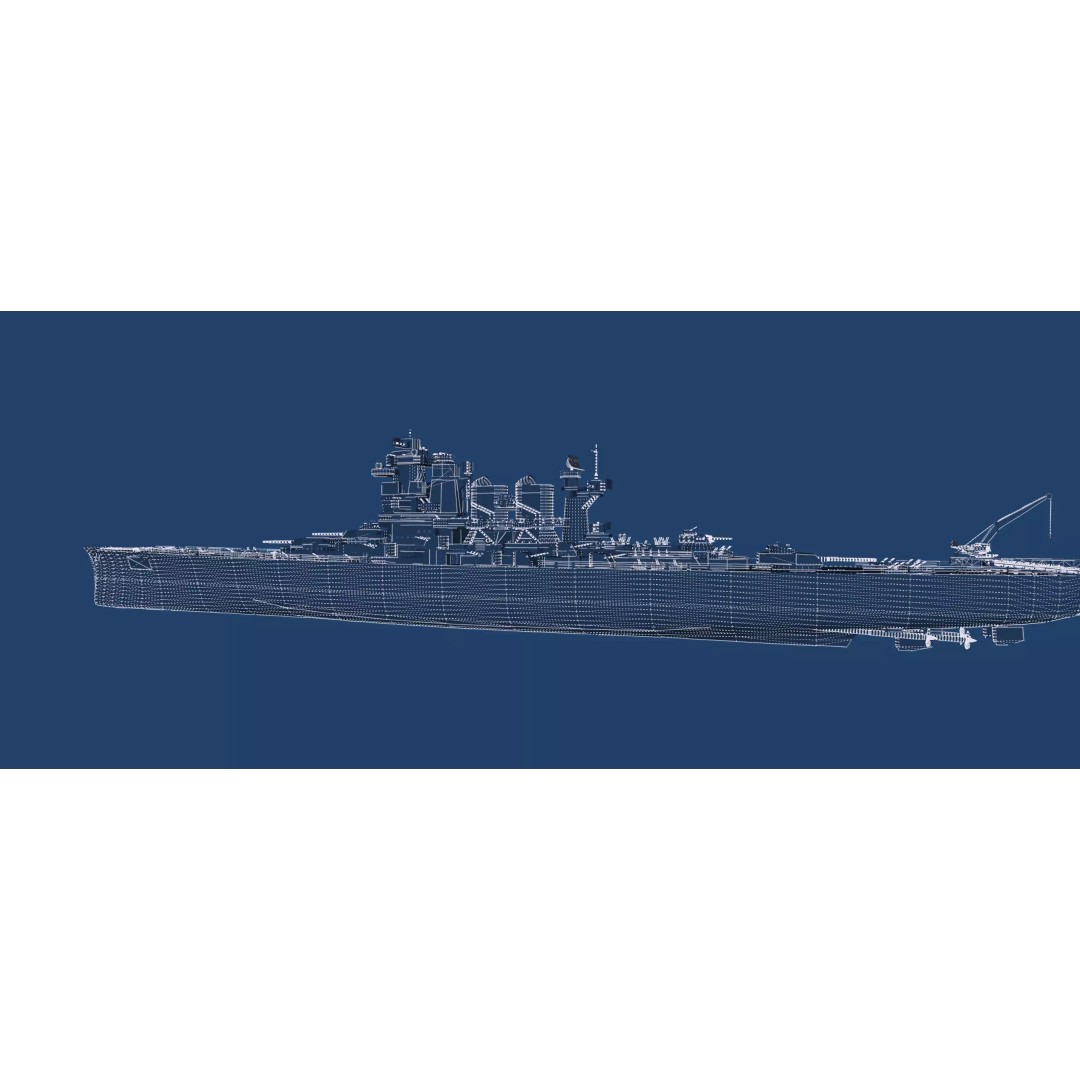 WW2 US Navy Heavy Cruiser 3D Model – High Poly PBR Asset, Lumion