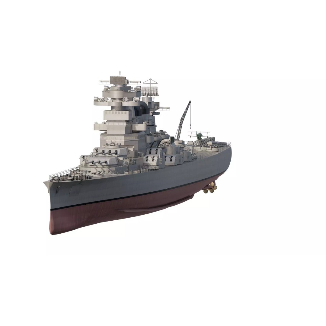 WW2 US Navy Heavy Cruiser 3D Model – High Poly PBR Asset, Lumion - View 3