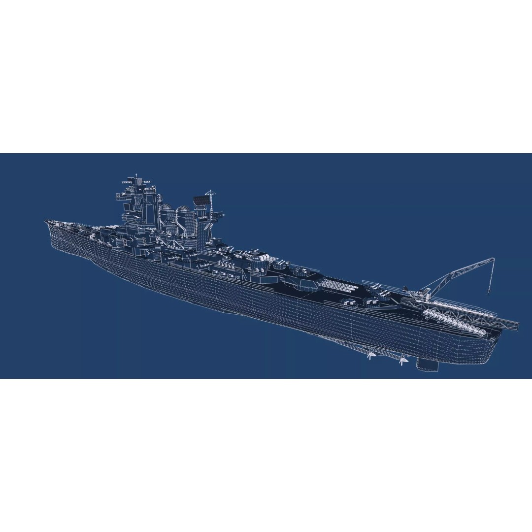 WW2 US Navy Heavy Cruiser 3D Model – High Poly PBR Asset, Lumion - View 49