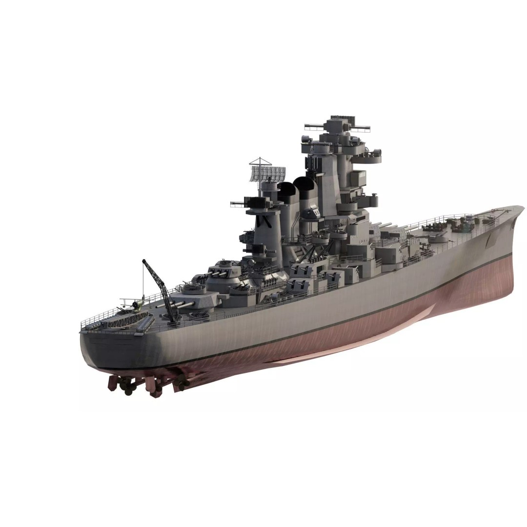 WW2 US Navy Heavy Cruiser 3D Model – High Poly PBR Asset, Lumion - View 7